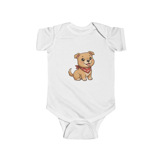 American Staffordshire Bull Terrier Chibi Infant Bodysuit