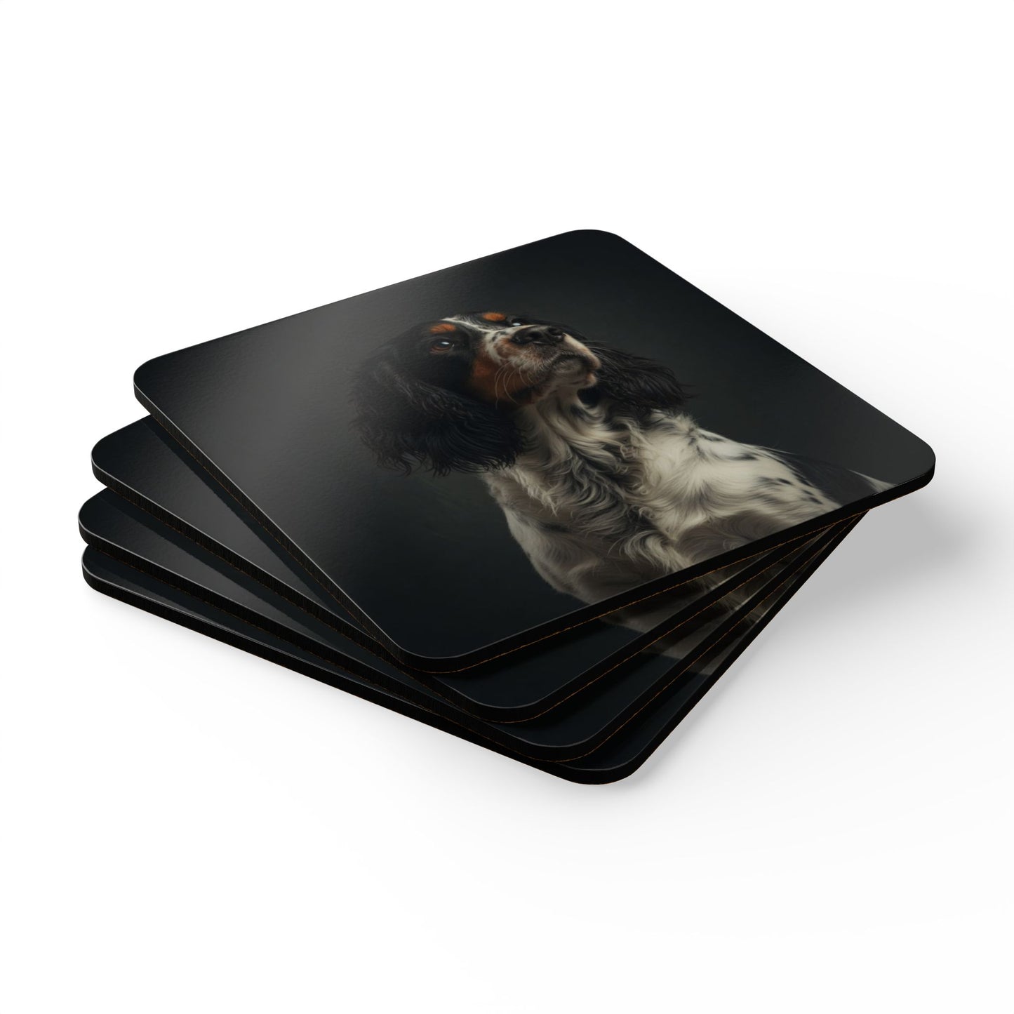 Springer Spaniel Cork Coaster Set