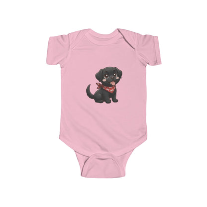 Black Labrador Chibi Infant Bodysuit