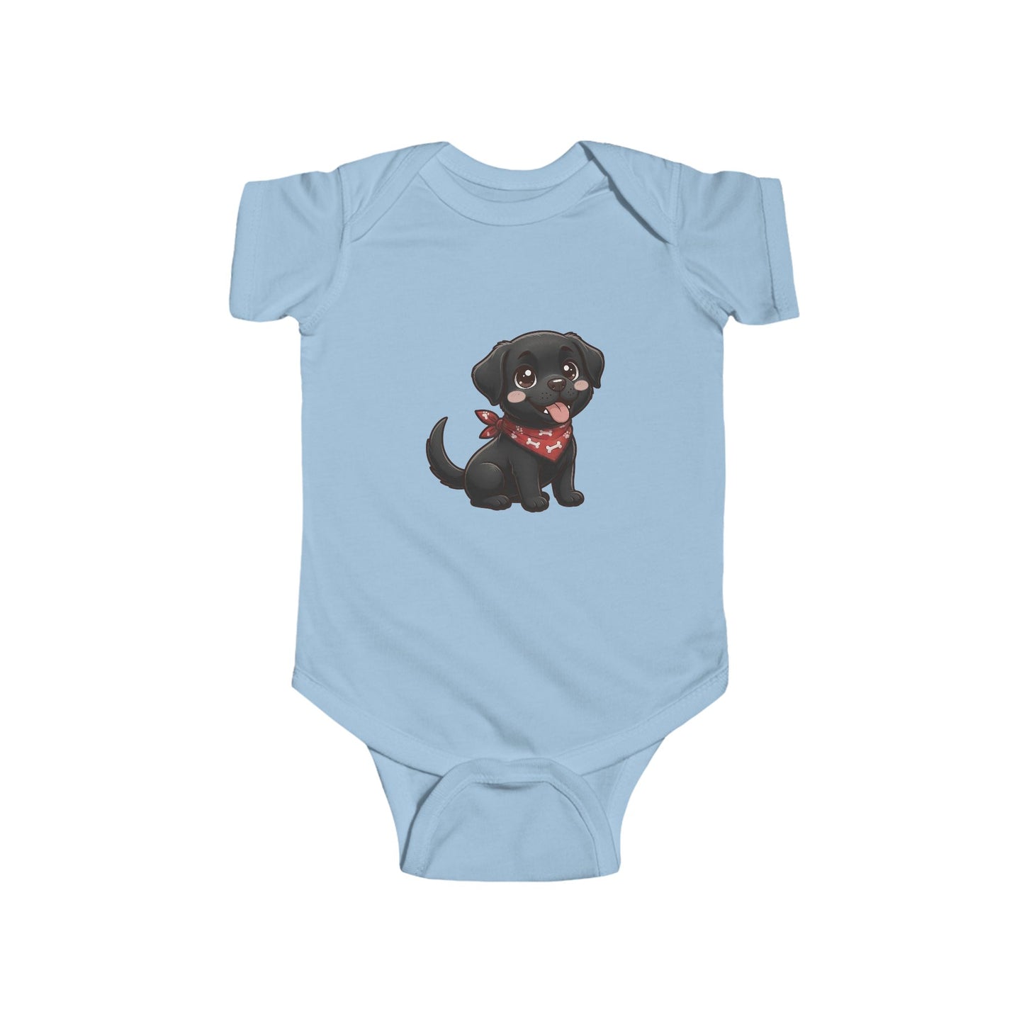 Black Labrador Chibi Infant Bodysuit