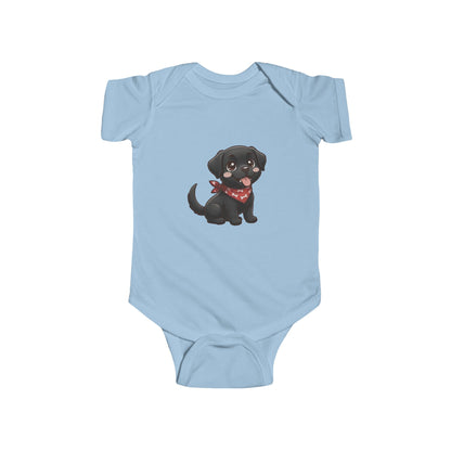 Black Labrador Chibi Infant Bodysuit