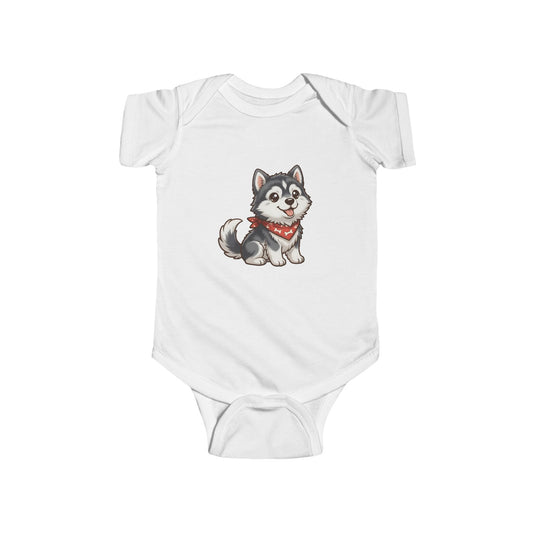 Siberian Husky Chibi Infant Bodysuit
