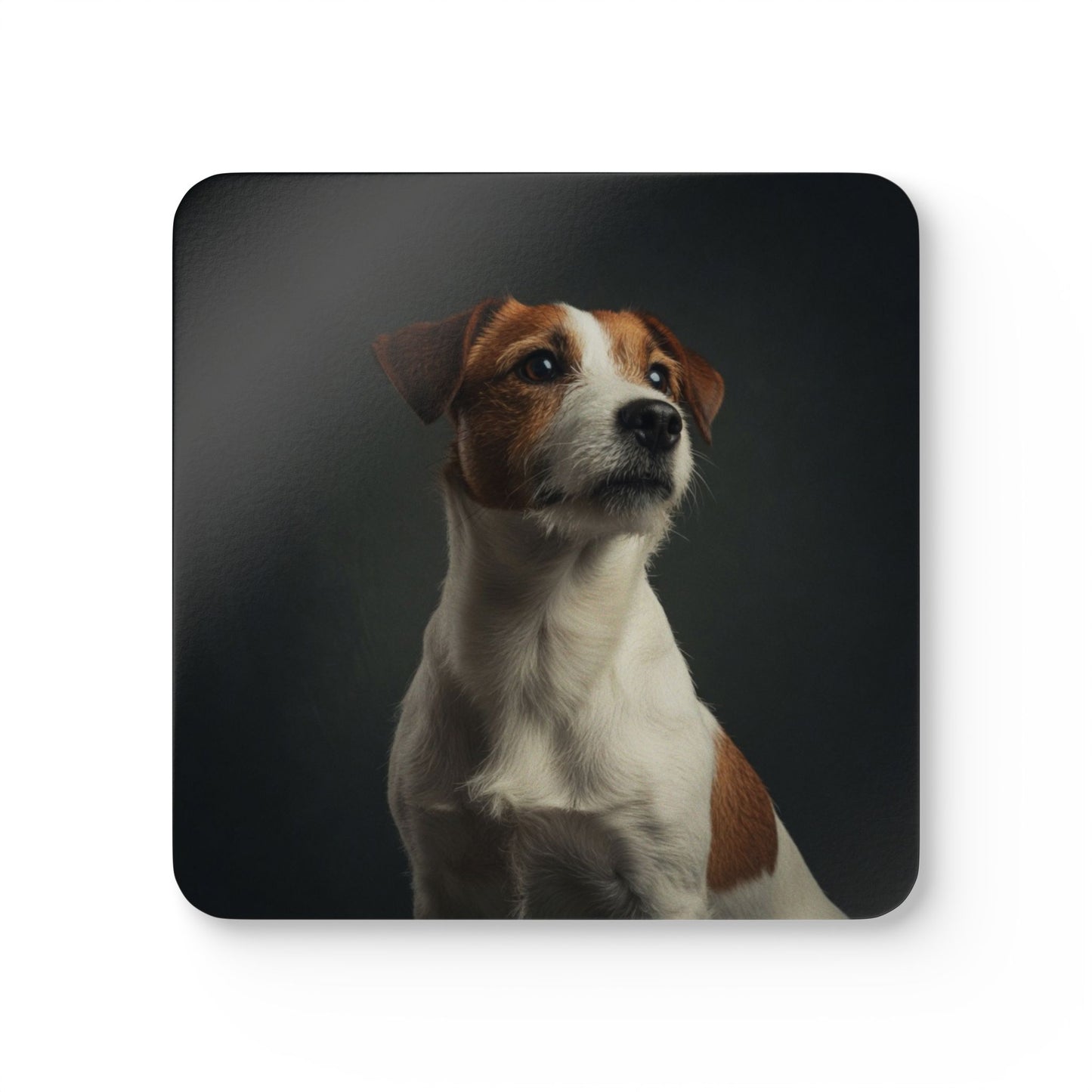 Jack Russell Portrait Cork Coaster Set