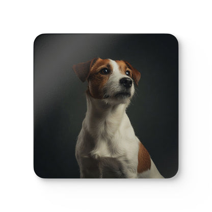 Jack Russell Portrait Cork Coaster Set
