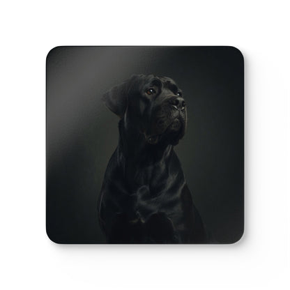 Cane Corso Portrait Cork Coaster Set