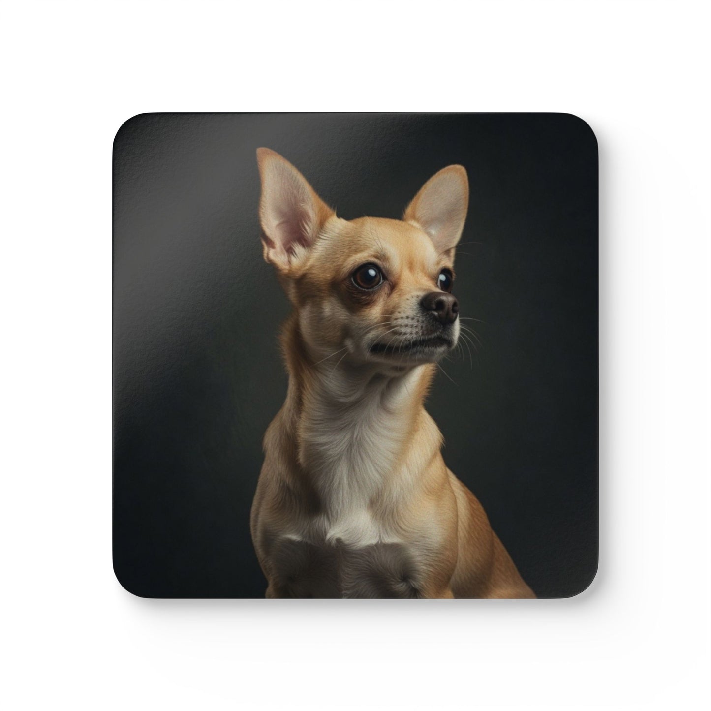 Chihuahua Portrait Cork Coaster Set
