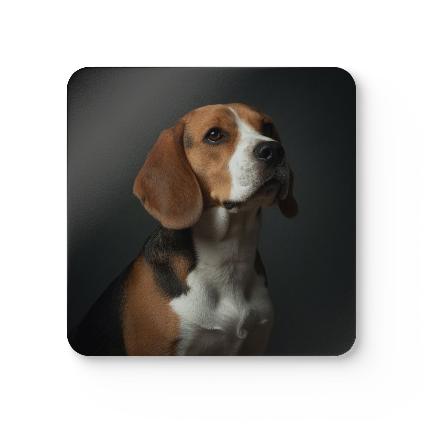 Beagle Portrait Cork Coaster Set