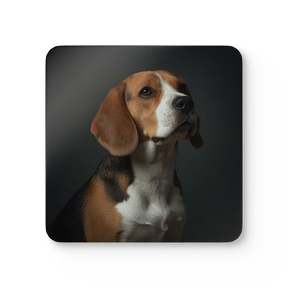 Beagle Portrait Cork Coaster Set