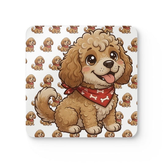 Cockerpoo Chibi Cork Coaster Set