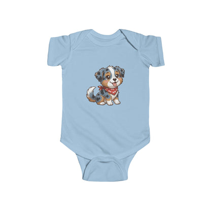 Australian Shepherd Chibi Infant Bodysuit
