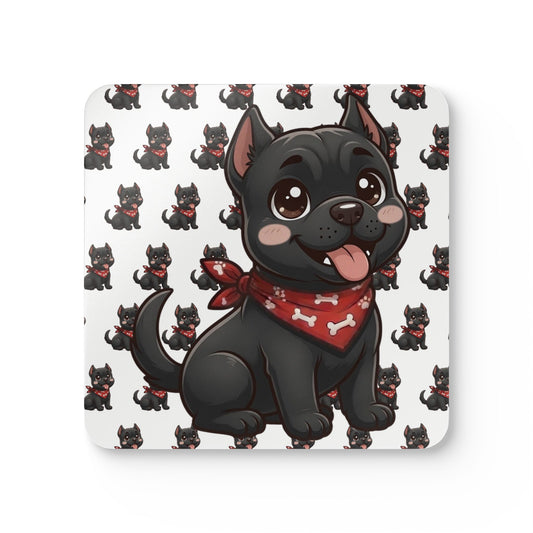 Cane Corso Chibi Cork Coaster Set