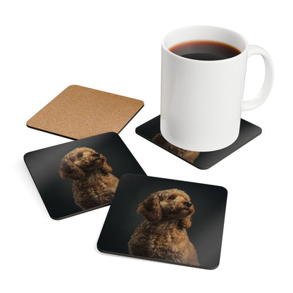 Cockerpoo Cork Coaster Set