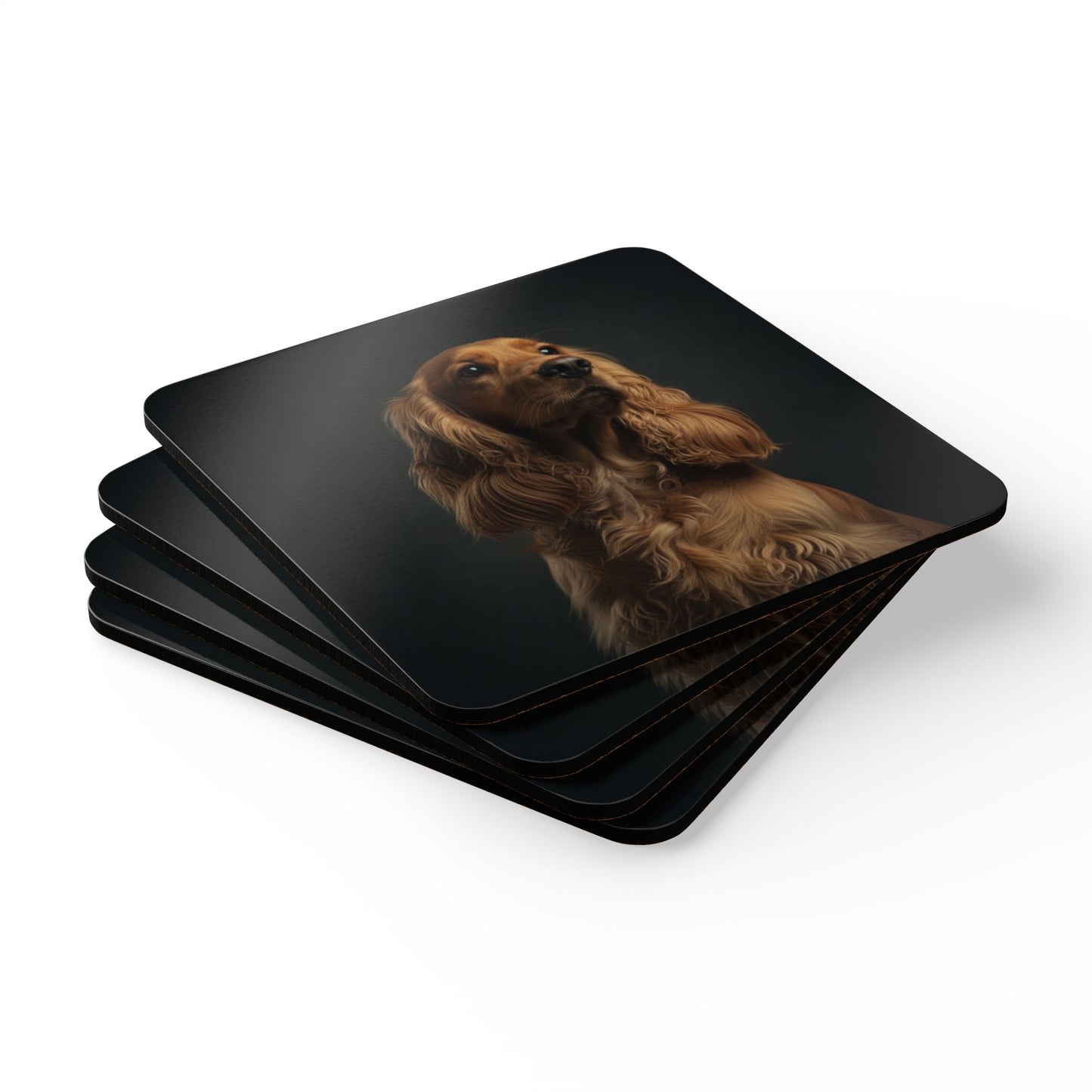 Cocker Spaniel Cork Coaster Set