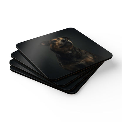 Staffordshire Bull Terrier Cork Coaster Set