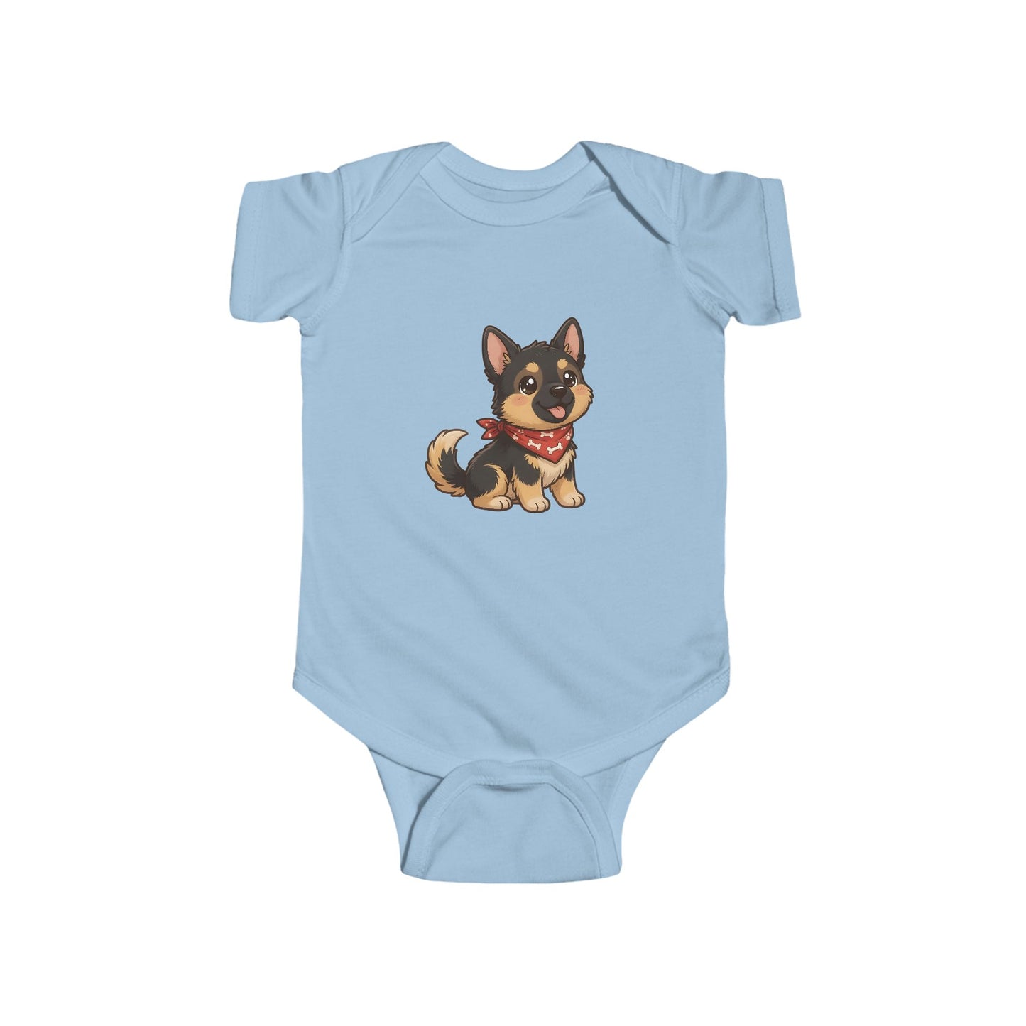 German Shepherd Chibi Infant Bodysuit