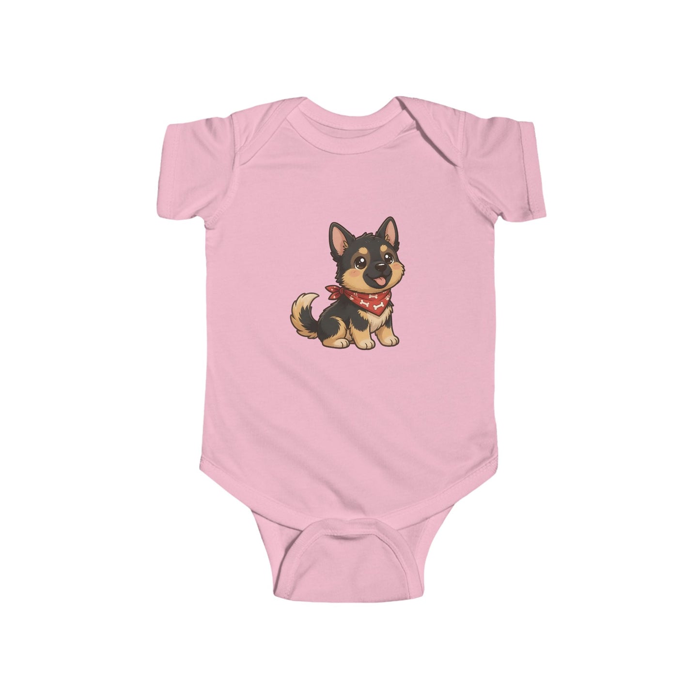 German Shepherd Chibi Infant Bodysuit
