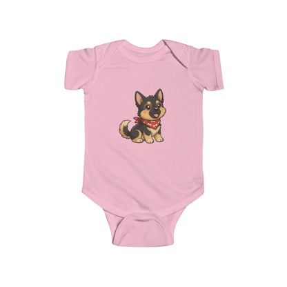 German Shepherd Chibi Infant Bodysuit