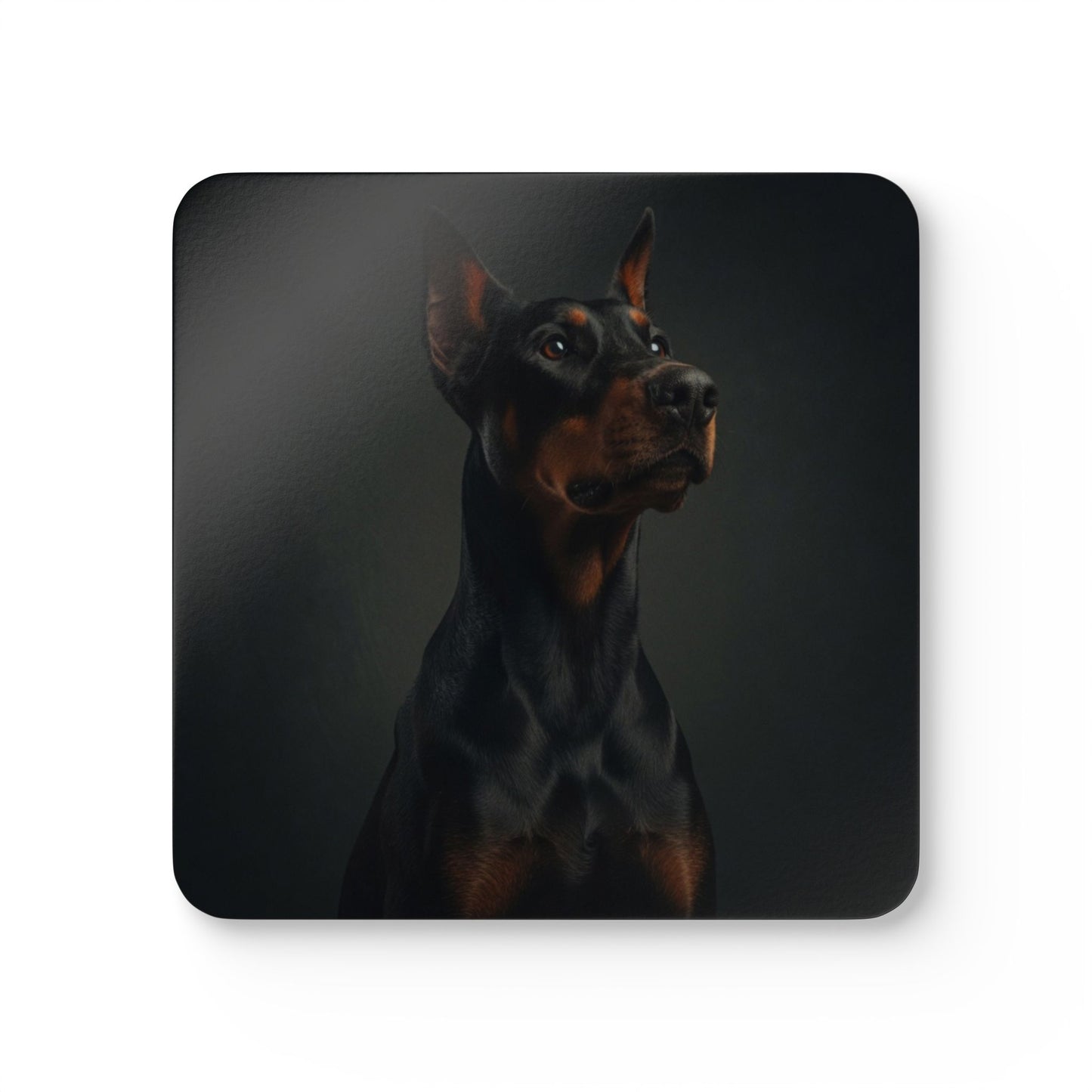 Doberman Cork Coaster Set