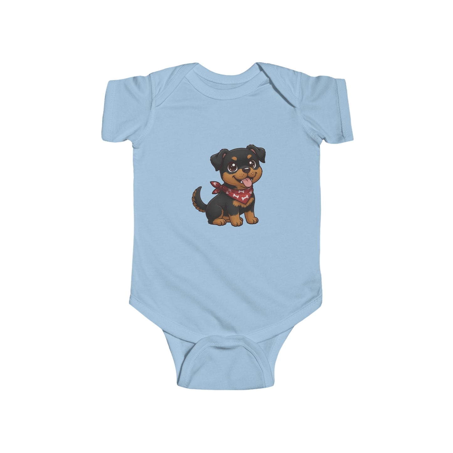 Rottweiler Chibi Infant Bodysuit