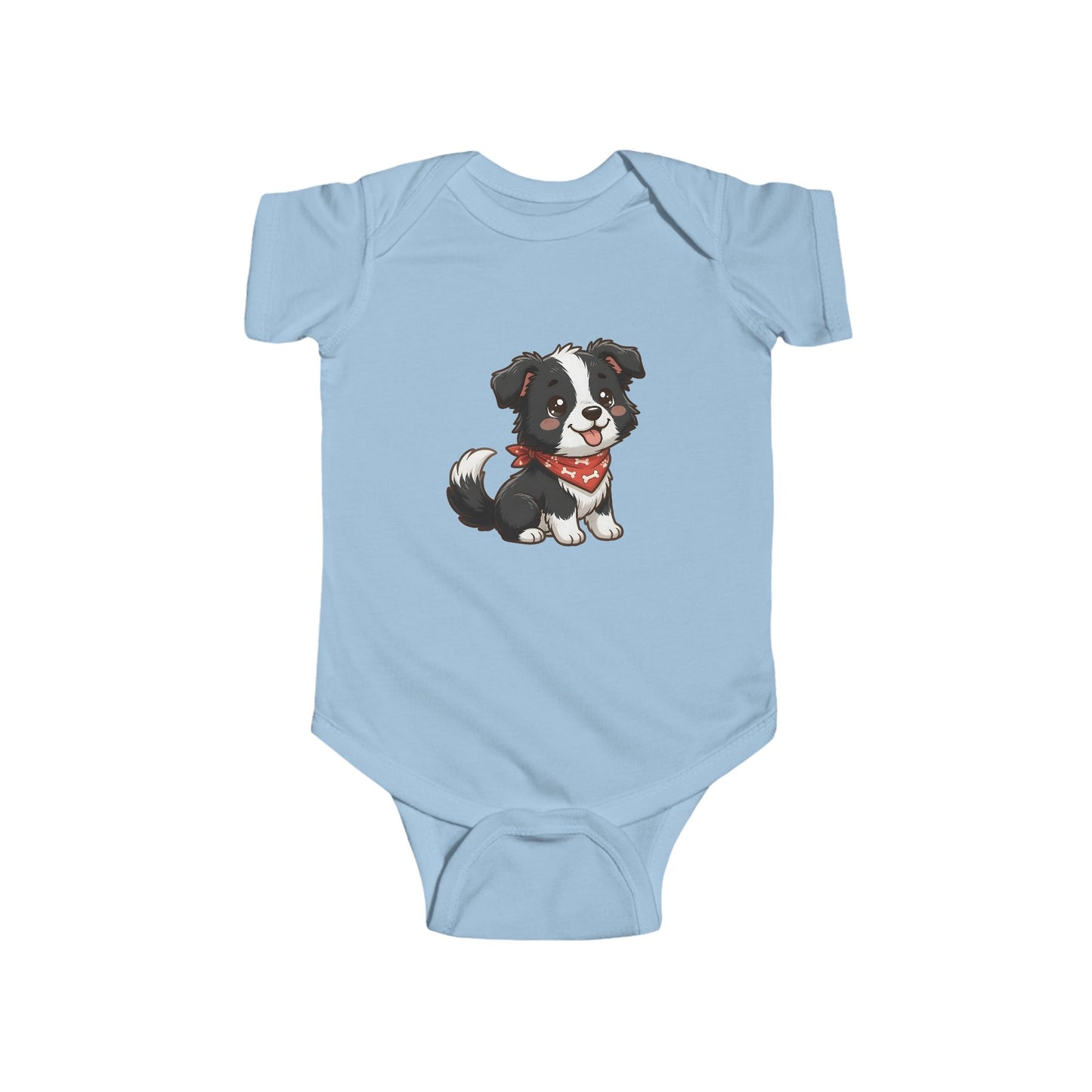 Border Collie Chibi Infant Bodysuit