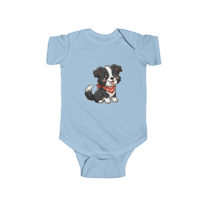 Border Collie Chibi Infant Bodysuit