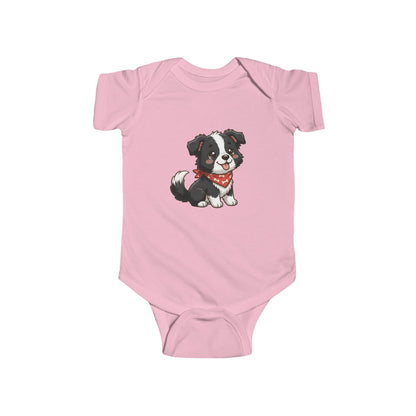 Border Collie Chibi Infant Bodysuit