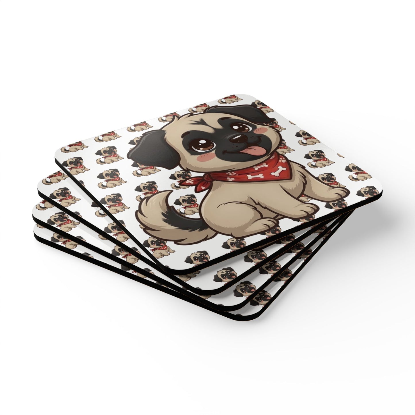 Kangal Chibi Cork Coaster Set