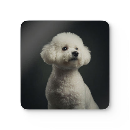 Bichon Frise Cork Coaster Set