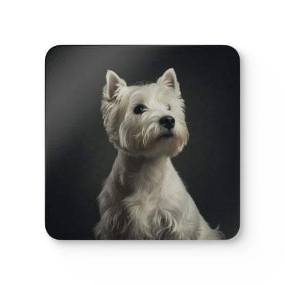 West Highland Terrier Cork Coaster Set