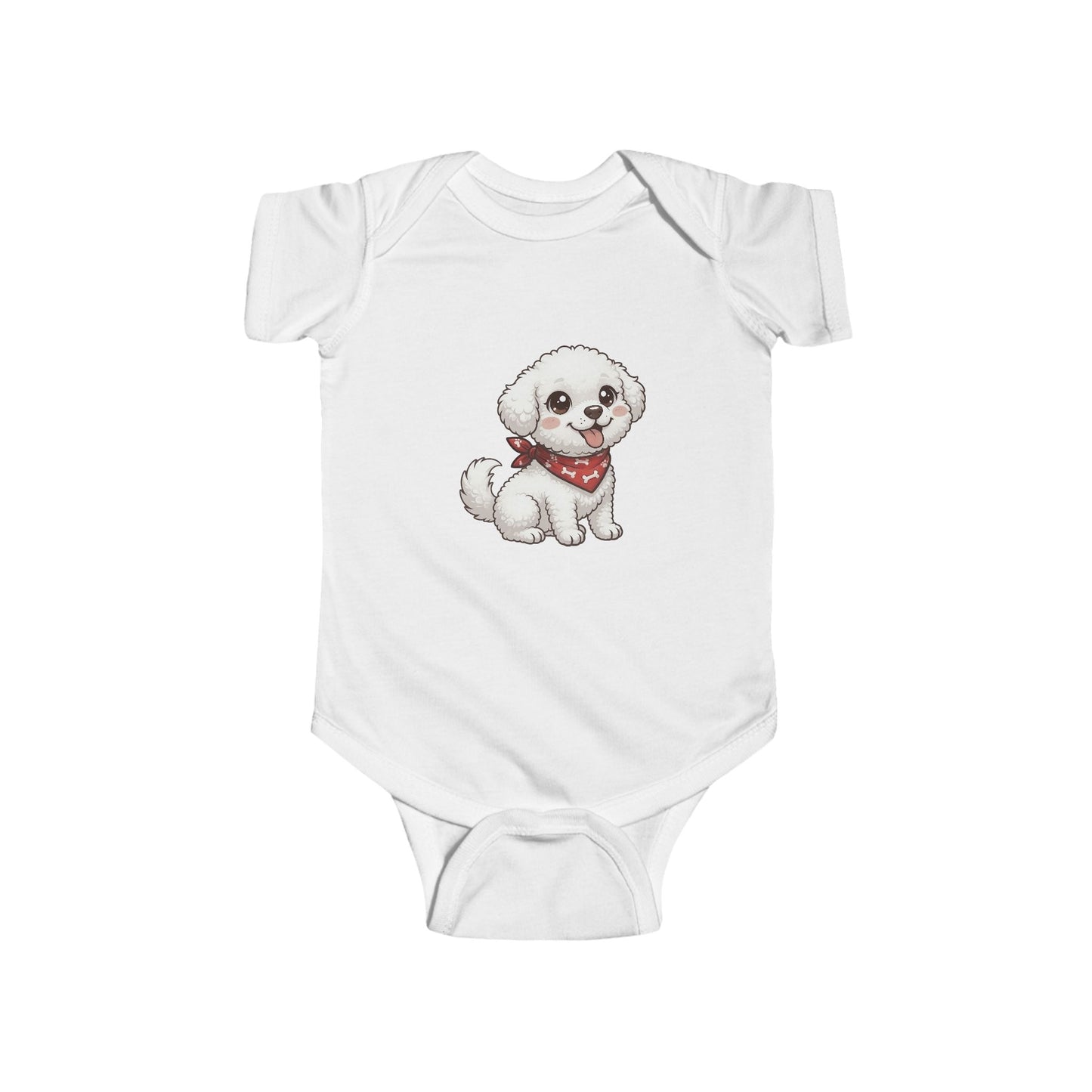 Bichon Frise Chibi Infant Bodysuit