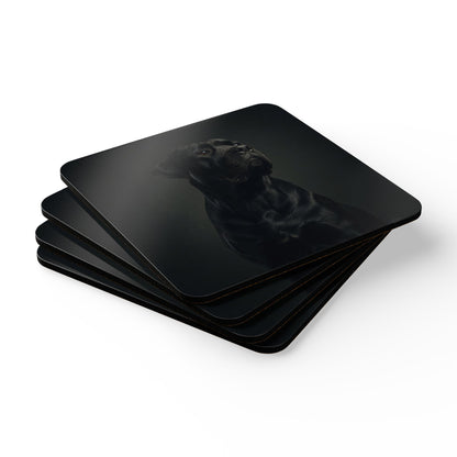 Cane Corso Portrait Cork Coaster Set